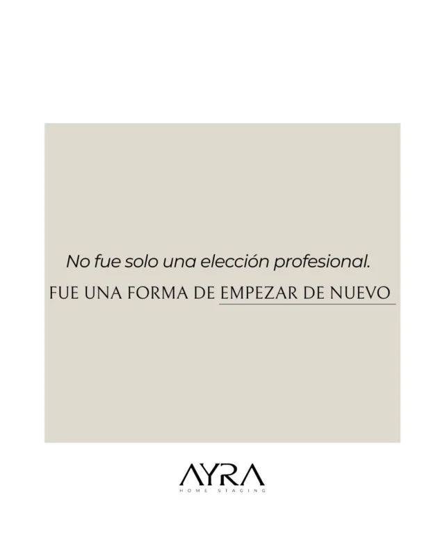 A veces, los comienzos no se buscan.
Simplemente llegan.

La crisis de los 30, una pandemia y una pregunta:
¿Realmente disfruto lo que hago?

Buscando respuestas encontré el Home Staging.
Y con él, una forma de reconectar con lo que me hace sentir viva:
transformar espacios para multiplicar su valor y ayudar a otras personas a cambiar de etapa.

Hoy, 4 años después, me apetecía contarte el porqué de lo que hago.
Porque detrás de cada proyecto que ves en mi perfil… hay un inicio que cambió mi vida.

¿Y tú? ¿Qué decisión te cambió el rumbo?

#HistoriaDeMarca
#historiademarca
#AyraHomeStaging
#SoyStagerProfesional
#HomeStagingProfesional
#HistoriasQueInspiran
#empezardenuevo 
#homestagingespaña 
#vendermicasa 
#inversioninmobiliaria
#MiHistoriaHomeStaging
