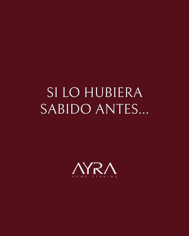 “Ojalá lo hubiera sabido antes…”

Es la frase que más escucho cuando alguien ve cómo su casa se transforma con una estrategia visual.
Porque muchas veces no es el precio lo que falla.
Es cómo se presenta.

Y cuando eso cambia… todo cambia.

El Home Staging es una herramienta para aumentar el valor percibido.
Para conectar con el comprador.
Para no tener que bajar el precio.
Para no esperar meses.
Para evitar la frustración.

¿Sabes lo que suele pasar cuando aplicas la estrategia adecuada?
✨ Que casi siempre piensas:
“De haberlo hecho antes…”

#ayrahomestaging
#homestaging
#homestagingprofesional
#homestagingespaña
#marketinginmobiliario
#estrategiainmobiliaria
#vendercasa
#vendermipiso
#valoracioninmobiliaria
#inversioninteligente 
#compraventa
#noesdecoracionesestrategia